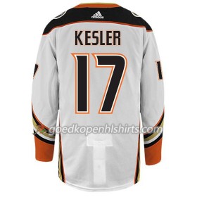 Anaheim Ducks RYAN KESLER 17 Adidas Wit Authentic Shirt - Mannen